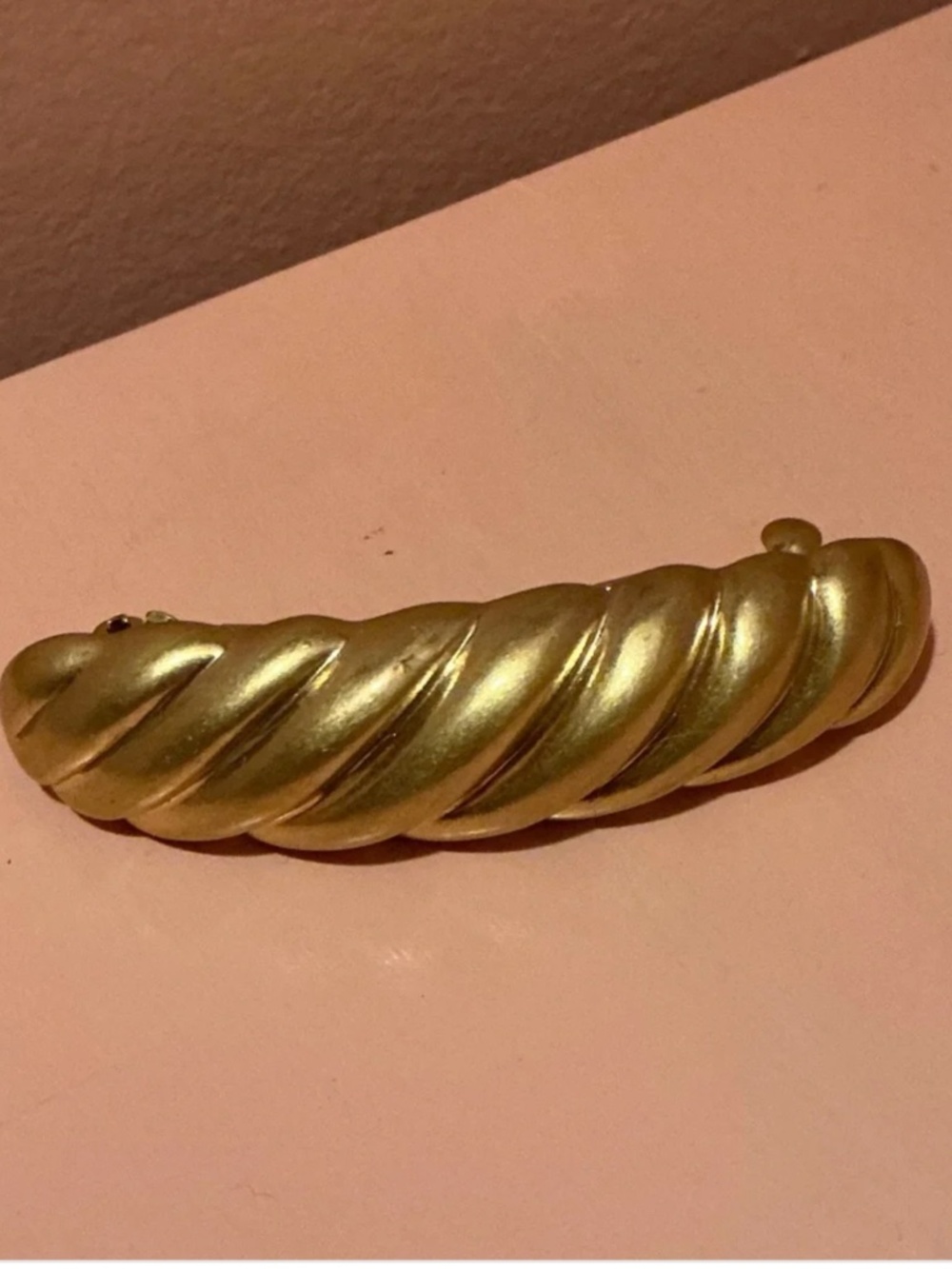 Madewell | Metal puffy hair clip in vintage gold